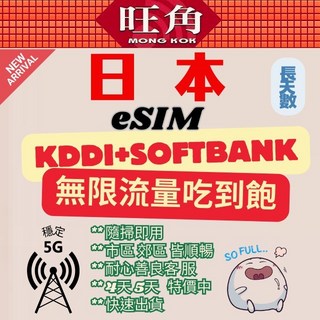 日本 DOCOMO KDDI SOFTBANK 網卡 - 免插卡, 1個, 選項B  日本 K+S 每天1GB,11天