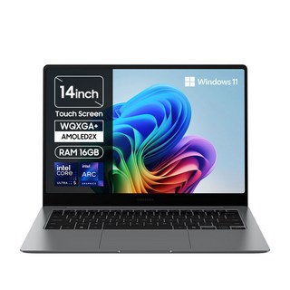 [삼성전자 공식파트너] 갤럭시북5 프로 NT940XHA-K51A 14인치(35 5cm) 인텔 Ultra 5 터치스크린 윈도우 11 기본탑재 서울/경기 퀵서비스 최대 2만원 지원, 그레이, A-K51AG, 2TB, 16GB, WIN11 Pro