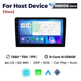 NaviFly 9 10 인치 1280*720 차량용 멀티미디어 비디오 플레이어 범용 스테레오 GPS For Volkswagen Nissan, 08 10 M800S 8G 256G, 1개