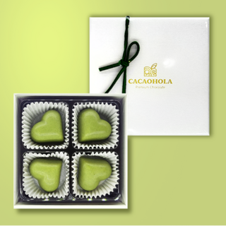 [카카올라] 하트 클로버 초콜릿 녹차 수능선물 취업 응원, 1개, 35g