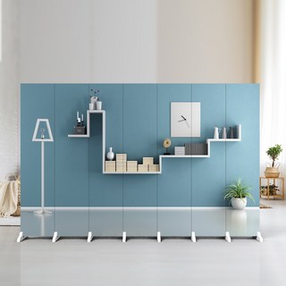 이동식 접이식 패브릭 가림막 셀프가벽 파티션 사무용 주방 거실 공간분리, R-04