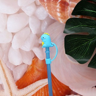 良杯吸管防塵套，吸管塞，環保吸管配件，玻璃吸管/不鏽鋼吸管/矽膠吸管通用，造型吸管帽，冰壩杯適用，台灣現貨, 1個, [06] 恐龍