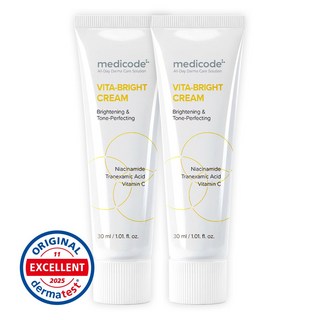 메디코드 멜라논 비타민 브라이트 기미크림 멜라닌 색소침착 피부톤개선 멜라케어 기미잡티크림, 2개, 30ml