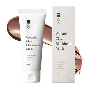 青禾集 1.618 火山泥淨膚控油泥膜120g，深層清潔毛孔，減少粉刺，改善油光，韓國正品, 1個, 1個裝