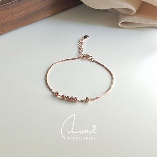 ALUMI 銀珠細鍊 S925純銀手鍊 簡約時尚小銀珠手鍊