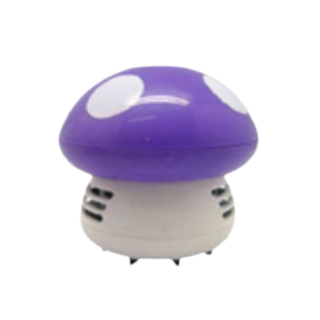 蘑菇造型迷你吸塵器，桌面鍵盤清潔小物, 蘑菇吸塵器-紫色