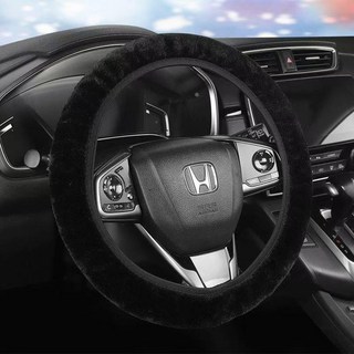 자동차 원형 핸들 커버 겨울 보온 가열 미끄럼 방지 커버, 블랙