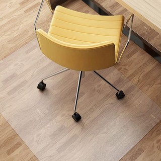 무타공마켓 투명 고급 의자매트 바닥보호 긁힘방지 매트, 1개, L