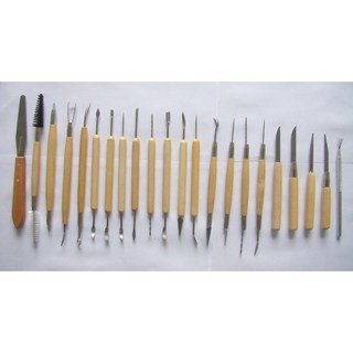 Hobby模改舖 22件造型工具組 雕塑/泥塑工具組 各類簡易造型工具, 1個