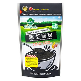 薌園 台灣產黑芝麻粉 無添加 細緻研磨, 400g(14.12oz), 1個