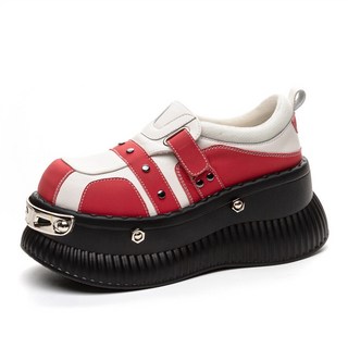 厚底樂福鞋 女鞋 潮流暗黑風 龐克風 運動休閒鞋