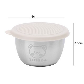 不銹鋼帶蓋醬杯-食品儲存容器-奶油蘸碗-迷你調味盒-香料保鮮碗-防塵便攜, A12, 1個