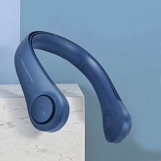 스타일리스 넥팬 휴대용 선풍기 베이지 네이비 넥풍기 목걸이 선풍기