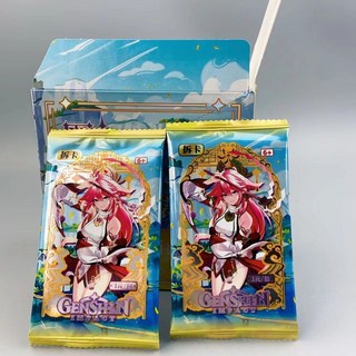 原神拆卡卡厚卡豪華卡經典卡牌小賣部熱賣卡牌卡片, 原神拆卡加厚款【款式更新快以收到為準】,隨機1包【3張】, 1個