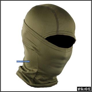 【野戰搖滾-生存遊戲】WARCHIEF 戰術忍者頭套 軍綠色 迷彩戰術頭套 面罩 騎車口罩 特警頭套 單孔頭套, 1個