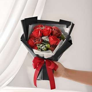 COCODOR 珂珂朵爾 香皂花束(附紙袋), 紅色, 1組