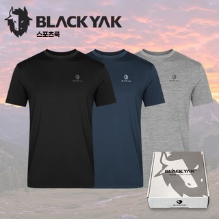 블랙야크 반팔티셔츠 1+2 기능성 라운드티 흡한속건 남녀공용