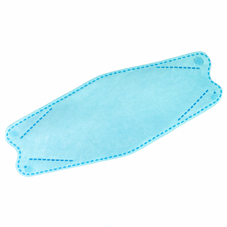 JOEKI 4D魚型兒童口罩 淺藍色 KF94防塵透氣拋棄式口罩 (10入), 進口魚型淺藍兒童, 1個, 10片