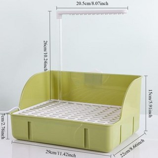 새똥제거 차량용 클리너 스프레이 세정제 새 전기 목욕 분지 비 앵무새의 일종 모란 앵무새와 잉꼬를 위한 자동 순환 물, 2)Green