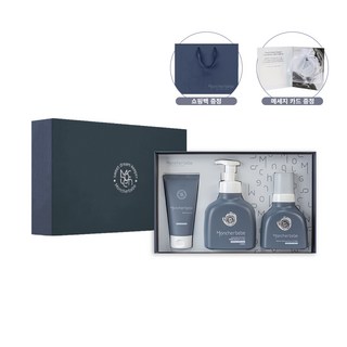 [몽쉘베베] 출산선물세트 - 베이비 스킨케어 3종 세트(탑투토워시 / 크림 / 디시워시), 1세트