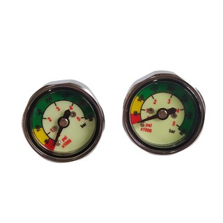 28mm 직경 미니 발광 스쿠버 다이빙 병 게이지 350BAR/5000PSI 7/16"-20UNF 스레드 1개 및 옵션, 01 CHINA, 02 2 pcs, 2개