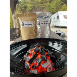 바베큐 참숯 1kg 1봉지 (착화제 중량 포함) 숯 차콜 구이용숯 캠핑숯 바베큐용숯 바베큐용 차콜 봉지숯, 1개, 5kg
