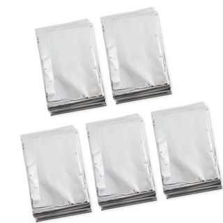 새누몰 비상용 보온 은박 담요 5개 세트 방풍방수