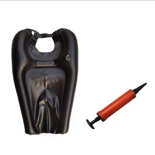 【4萬人收藏】新款可折疊塑料充氣浴盆孕㛿坐月子簡易洗頭神器, 1個, 單獨洗頭墊1個（送打氣筒）