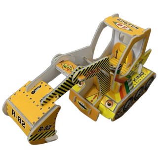 玩具兄妹 DIY拼裝 EVA 工程車 (附迴力裝置), D