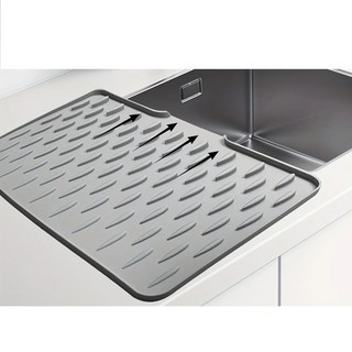 셀렉트템 주방 싱크대 실리콘 식기건조대 드라잉 건조 설겆이, 1개, 그레이, 1단