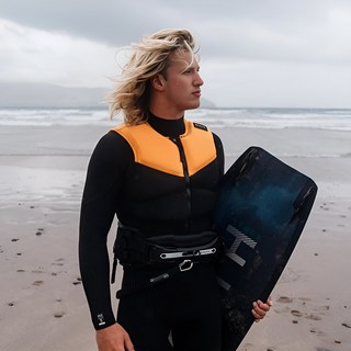 MYSTIC BLOCK 防撞背心 浮力衣 助浮衣 耐衝擊夾克 防撞衣 衝浪 浮潛 背心, 日光橘_S