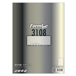 폼텍 LC-3108 반투명 라벨 레이저 전용(14단 10매)