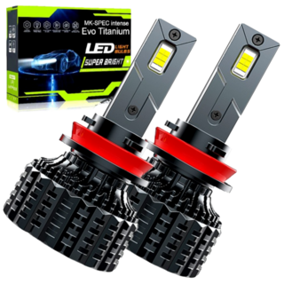 자동차 LED 라이트 전조등 전차종 완벽호환 12~24v 에보 티타늄 H7 H4 H1 H8 9005 9006 881, 2개