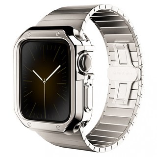 애플워치 링크 브레이슬릿 + 아머 케이스 세트 38 / 40 / 41mm, 스타라이트