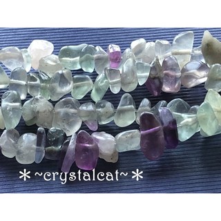 天然彩色螢石碎石手創飾品配件 (10顆/包)