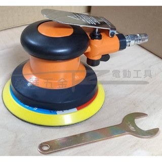 榮展五金 高品質5吋氣動無孔打蠟機 - 專業汽車美容可調速氣動式打蠟機