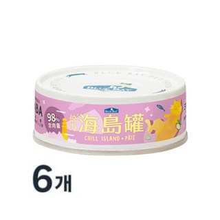 블루베이 고양이 칠 아일랜드 파테 닭 앤 오리 습식사료, 80g, 6개, 농어