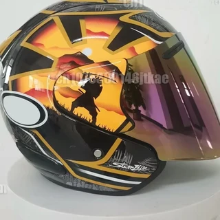 Ram3 Pedrosa 사무라이 하프 헬멧 남성과 여성 오토바이 오프로드 내리막 레이싱 마운틴 크로스 Casco Capa, 02 M, 01 Rainbow