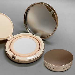 포포라운지 메쉬망 에어쿠션 DIY 공용기 팩트 케이스, 1개, 유광골드