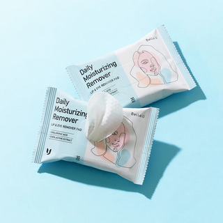 Bello. U 玻尿酸保濕卸妝巾，添加玻尿酸，溫和卸妝不刺激，獨立包裝方便攜帶, 1個, 30片