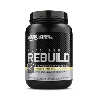 옵티멈 뉴트리션 Platinum Rebuild 프리미엄 플래티넘 블렌드 단백질 파우더 20회 분량 Optimum Nutrition, 바닐라 버터크림, 1개