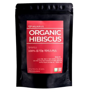 [25년 햇차] 독일 티 전문 기업이 생산관리한 무아러스 유기농 히비스커스 미세플라스틱 프리 티백, 1개, 25개입, 37.5g