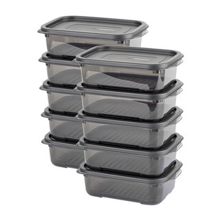 이지앤프리 블랙킵 에디션 냉장고 정리 용기 750ml, 10개입, 1세트