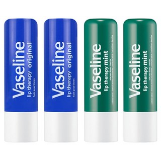 바세린 립 테라피 오리지널 민트 립밤 2종 세트, 오리지널 , 민트, 4.8g, 1개