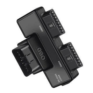 汽車OBD2一分二轉接器線 16針16芯 OBD2擴展 轉接頭接線通用 桃園發貨, DC5521