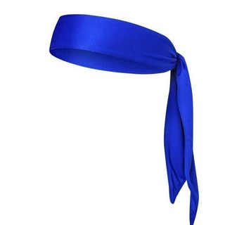 運動跑步頭巾 額頭綁帶 導汗止汗頭巾, 藍色