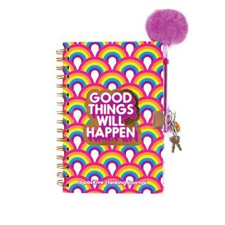 美國 Make It Real 美麗夢工坊 bling bling 閃亮手札本 - 閃亮日記/記事/筆記本, 1個, 活力彩虹