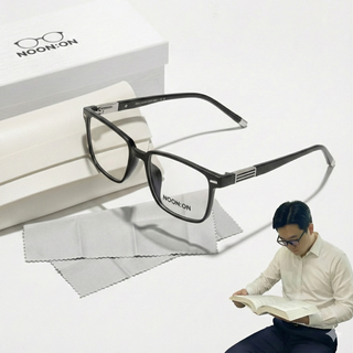 눈온안경 50대 60대 중장년 블루라이트 차단 뿔테 안경 세트
