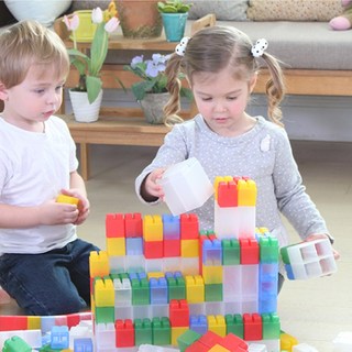 block 창의력 상상력 사회성발달 블럭놀이 3세이상, 140pcs, 1개