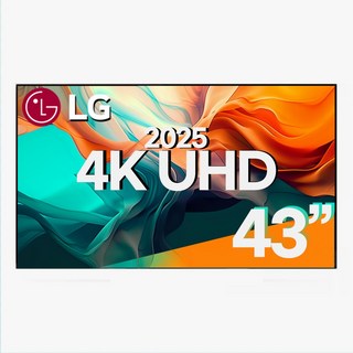 LG전자 43인치(108cm) 2025년 최신형 프리미엄 스마트 4K UHD TV 43UA7500 국내 OTT 이용 가능, 고객직접설치, 스탠드형, 108cm/(43인치)
